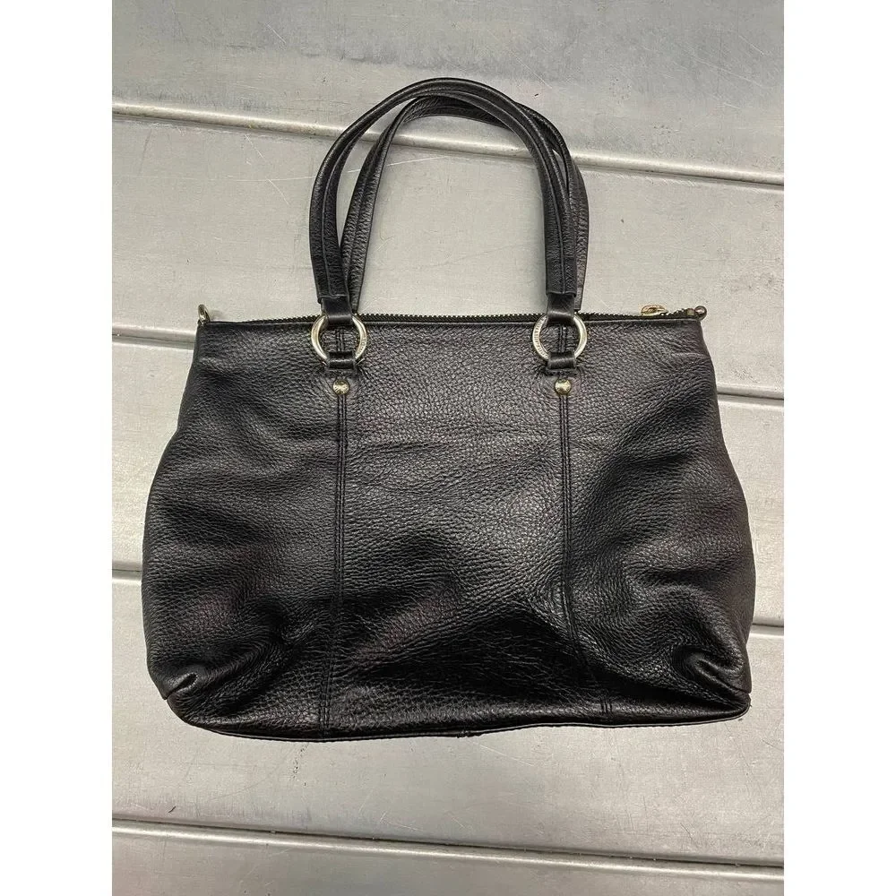 Tommy Hilfiger Black Pebbled Leather‎ Handbag